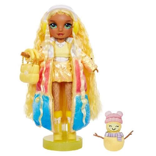 Poupee Rainbow High - Winter Wonderland - Jaune- Révele ta couleur - Créer son bonhomme de neige - Dés 4ans