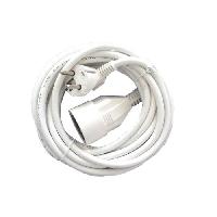 Rallonge CHACON Prolongateur HO5VVF 3 x 1.5 mm²- 10 m - Blanc