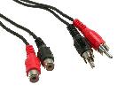 Cable RCA 2 Canaux Rallonge double RCA - 5m