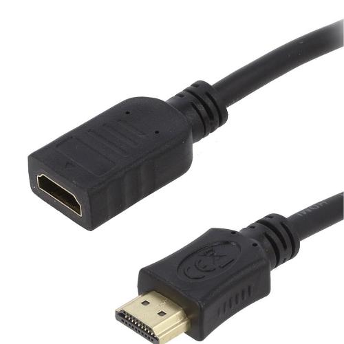 Cable - Connectique Pour Peripherique Rallonge HDMI 2.0 Femelle vers male 3m noir