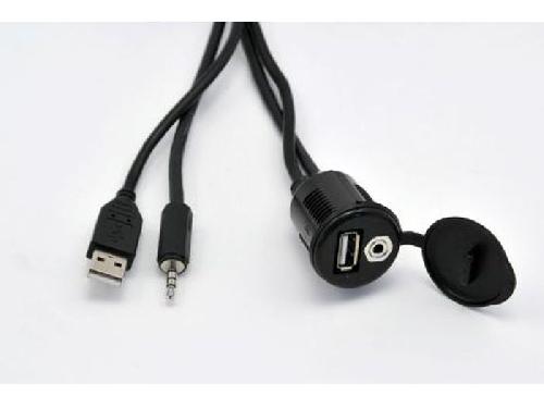 Adaptateurs divers aux usb Rallonge ports USB et Jack 3.5 Audio Video Male Femelle