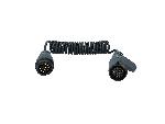 Connectique Remorque Rallonge Spirale 3 Metres Pour Remorque 13 Broches Male-13 Broches Femelle