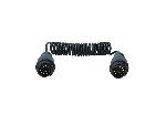 Connectique Remorque Rallonge Spirale 3 Metres Pour Remorque 13 Broches Male-13 Broches Male