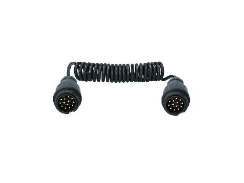 Connectique Remorque Rallonge Spirale 3 Metres Pour Remorque 13 Broches Male-13 Broches Male
