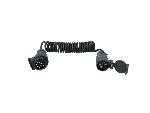 Connectique Remorque Rallonge Spirale 3 Metres Pour Remorque 13 Broches Male-7 Broches Femelle