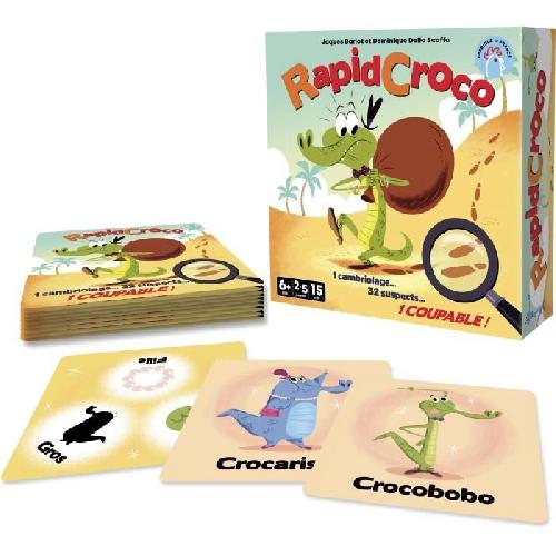 Jeu De Societe - Jeu De Plateau RapidCroco - Asmodee - Jeu d'enquete - 32 Suspect 1 coupable