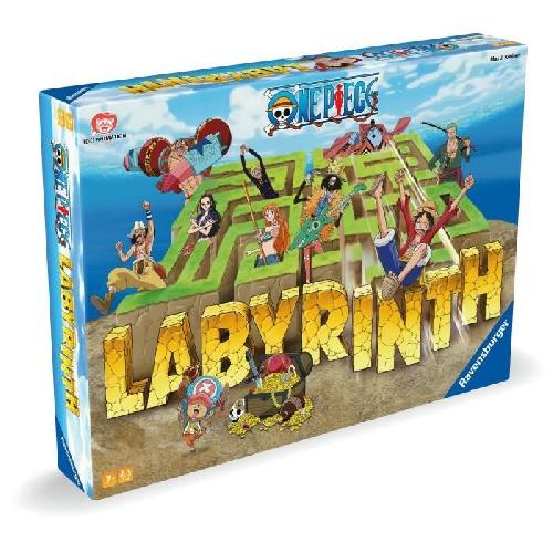 Jeu De Societe - Jeu De Plateau Ravensburger?Jeu de société classique?Labyrinthe One Piece?Jeu de plateau-Jeu de réflexion-Enfant et Famille?Des 7 ans?Mixte?22887