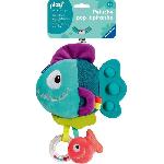 Table Activite - Jouet D'activite Ravensburger play+. Peluche pop-it - Piranha bleu. 6-36 mois. Premier âge. bébé