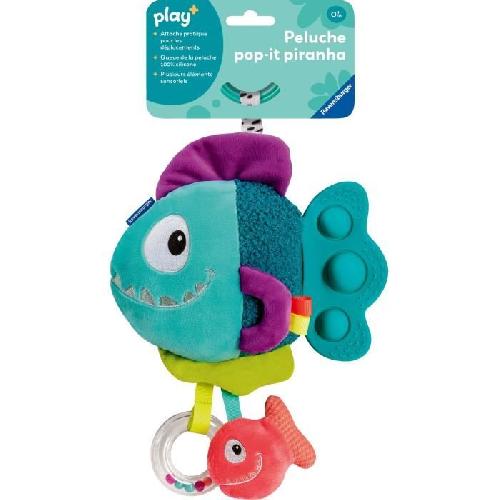 Table Activite - Jouet D'activite Ravensburger play+. Peluche pop-it - Piranha bleu. 6-36 mois. Premier âge. bébé