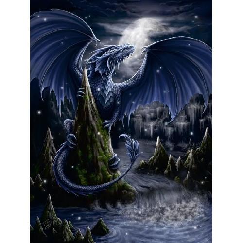 Puzzle Ravensburger - Puzzle 1500 pieces - Le dragon bleu - Adultes & enfants des 14 ans - Puzzle de qualité supérieure 80x60cm -12000731