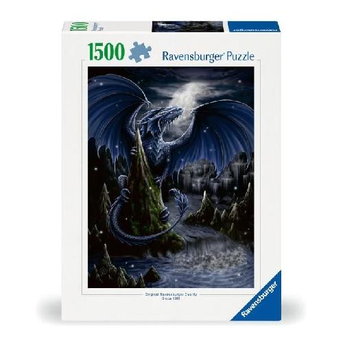 Puzzle Ravensburger - Puzzle 1500 pieces - Le dragon bleu - Adultes & enfants des 14 ans - Puzzle de qualité supérieure 80x60cm -12000731