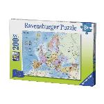 Ravensburger - Puzzle 200 pieces XXL - Carte d'Europe - Mixte - A partir de 8 ans