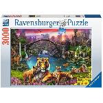 Ravensburger-Puzzle 3000 pieces - Tigres au lagon-4005556167197-A partir de 14 ans