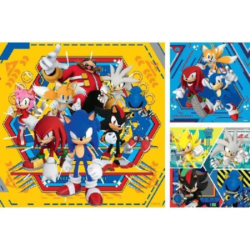 Puzzle Ravensburger-Puzzles 3x49 pieces - Les aventures de Sonic-4005555011330-A partir de 5 ans