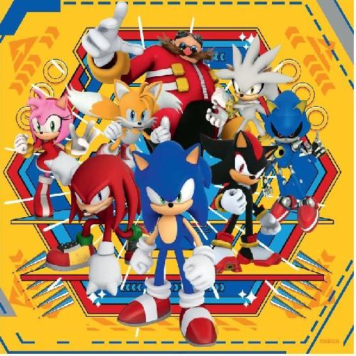 Puzzle Ravensburger-Puzzles 3x49 pieces - Les aventures de Sonic-4005555011330-A partir de 5 ans