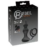 Plugs et godes Anal Rebel Plug anal Radiocommande avec anneaux peniens et boules