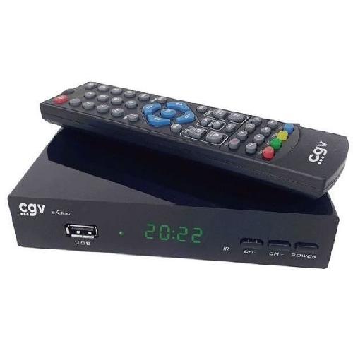 Terminal - Recepteur - Demodulateur - Decodeur - Tv/tnt Recepteur-enregistreur TNT - CGV - e-ETIMO - DVB-T2 HEVC 265 - RJ45 - Full HD