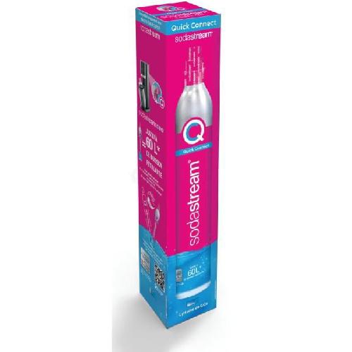 Gazeificateur - Machine A Sodas Recharge Gaz SODASTREAM - Systeme Quick Connect a clipser - Jusqu'a 60L d'eau gazeifier