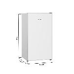 Refrigerateur Classique Refrigerateur table top - OCEANIC - 90L - 37dB - Classe E - L44.5 x P47.5 x H85 cm - Blanc