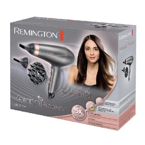 Seche-cheveux Remington AC8820 Seche-Cheveux 2200W Professionnel Keratin Protect. Soin Kératine et Huile d'Amande