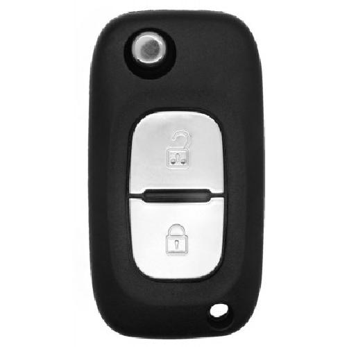 Boitier - Coque De Cle - Telecommande REN201 Coque clef compatible avec Renault 2 boutons