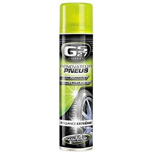 Shampoing Et Produit Nettoyant Exterieur Renovateur Pneus - Aerosol 400ml - Nettoie et protege x4