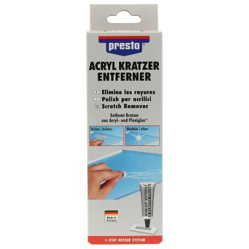 Pate Et Solvant De Nettoyage - Reparation Reparation Rayures Acrylique 50g Presto