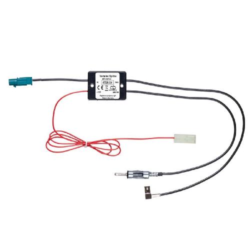 Adaptateurs Antenne Repartiteur Antenne AM FM DAB+ Fakra-m- vers DIN-m- et SMB-f- amplifie