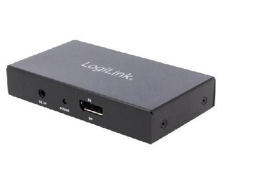 Cable - Connectique Pour Peripherique Repartiteur DisplayPort 1.2 4K 3D UHD LPCM 1 x DP vers 2 x HDMI - Noir