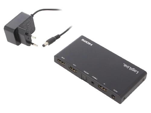Cable - Connectique Pour Peripherique Repartiteur HDCP 2.2.HDMI 2.0 femelle X2 noir
