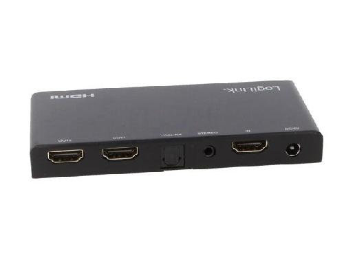 Cable - Connectique Pour Peripherique Repartiteur HDCP 2.2.HDMI 2.0 femelle X2 noir