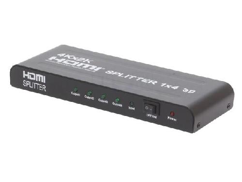 Cable - Connectique Pour Peripherique Repartiteur HDCP.HDMI 1.4 femelle X4 noir