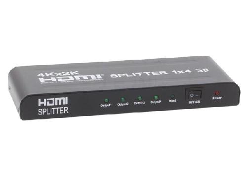 Cable - Connectique Pour Peripherique Repartiteur HDCP.HDMI 1.4 femelle X4 noir