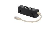Cable - Connectique Pour Peripherique Repartiteur Modulaire RJ45 1 entree 4 sorties - Noir