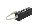 Cable - Connectique Pour Peripherique Repartiteur Modulaire RJ45 1 entree 4 sorties - Noir