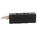 Cable - Connectique Pour Peripherique Repartiteur Modulaire RJ45 1 entree 4 sorties - Noir