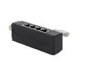 Cable - Connectique Pour Peripherique Repartiteur Modulaire RJ45 1 entree 4 sorties - Noir