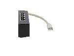Cable - Connectique Pour Peripherique Repartiteur Modulaire RJ45 1 entree 4 sorties - Noir