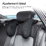 Cale Dos - Repose-tete Repose-Tete Tissu Noir Amio