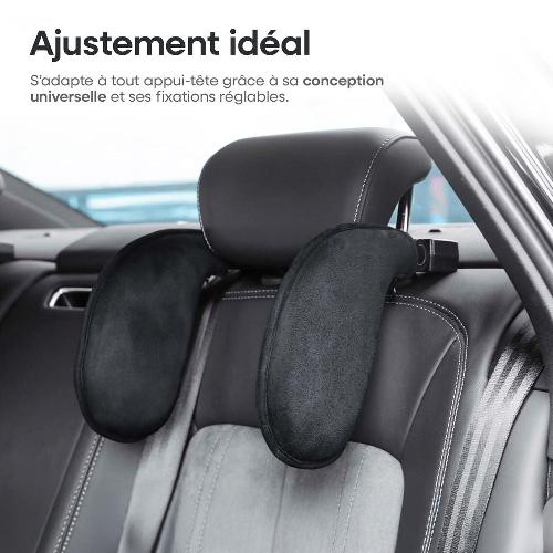 Cale Dos - Repose-tete Repose-Tete Tissu Noir Amio