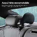 Cale Dos - Repose-tete Repose-Tete Tissu Noir Amio