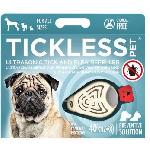 Repulsif - Attractif Repulsif anti-tiques et puces - TICKLESS PET - Pile - Beige