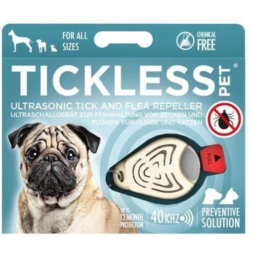 Repulsif - Attractif Repulsif anti-tiques et puces - TICKLESS PET - Pile - Beige