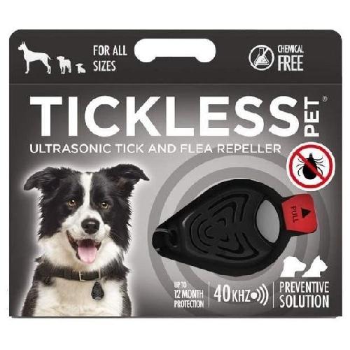 Repulsif - Attractif Repulsif anti-tiques et puces - TICKLESS PET - Pile - Noir