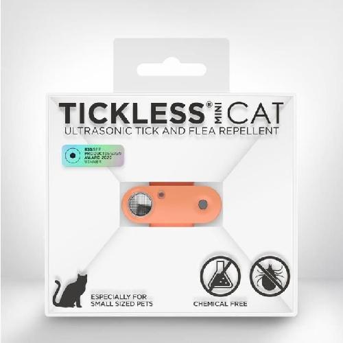 Repulsif - Attractif Repulsif ultrason chat - TICKLESS MINI CAT - Protection tiques et puces - Hot Peach