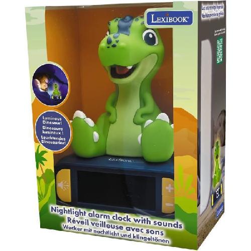 Reveil Enfant Réveil digital avec veilleuse lumineuse Dinosaure en 3D et effets sonores