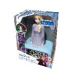 Reveil Enfant Réveil digital Elsa La Reine des Neiges 2 avec veilleuse lumineuse en 3D et effets sonores - LEXIBOOK