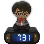 Reveil digital Harry Potter en 3D avec effets sonores et veilleuse lumineuse - LEXIBOOK