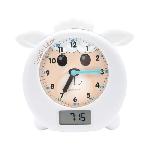 Reveil Enfant Reveil educatif LEXIBOOK - Leon - Coach de Sommeil - Conteur d'histoires et lumieres multicolores - Blanc - Enfant