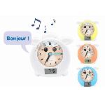 Reveil Enfant Reveil educatif LEXIBOOK - Leon - Coach de Sommeil - Conteur d'histoires et lumieres multicolores - Blanc - Enfant